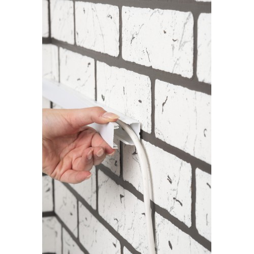 Канал кабельный 20x10мм, 96 метров, Белый PROxima EKF Фото №4