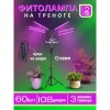 Светильник напольный на треноге светодиодный ТНО-Т2-ФИТО 6Т60 60Вт 6 плафонов, пульт на шнуре, Черный IN HOME