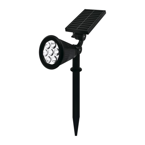 Садовый светильник на солнечной батарее для грунта, 5 режимов освещения 6500К+ RGB SOLAR LED Duwi