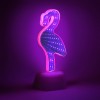 Светильник декоративный зеркальный 3Вт, 3xAA, 82x72x190мм, Пластик, Розовый свет "Фламинго" APEYRON Фото 3