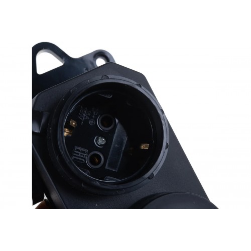 Колодка розеточная 9323 3 гнезда 16A, 230В, IP44, с защитной крышкой, каучуковая IN HOME