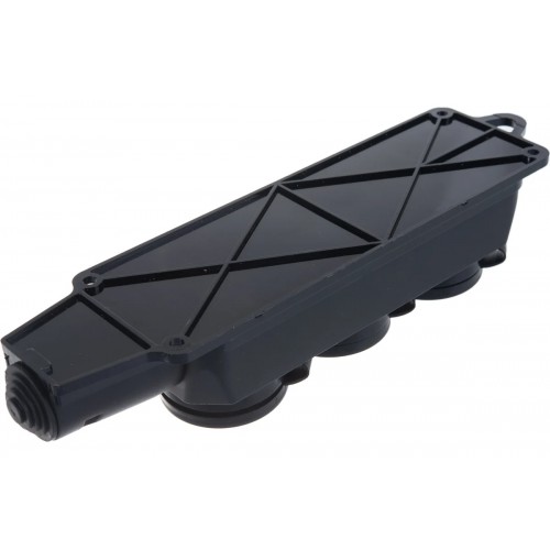 Колодка розеточная 9323 3 гнезда 16A, 230В, IP44, с защитной крышкой, каучуковая IN HOME