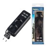 Удлинитель бытовой 2 гнезда, без заземления, 10А, длина 1.5 метра, 4xUSB 2.1A TRAVEL S-CT2-1,5U BLACK Uniel