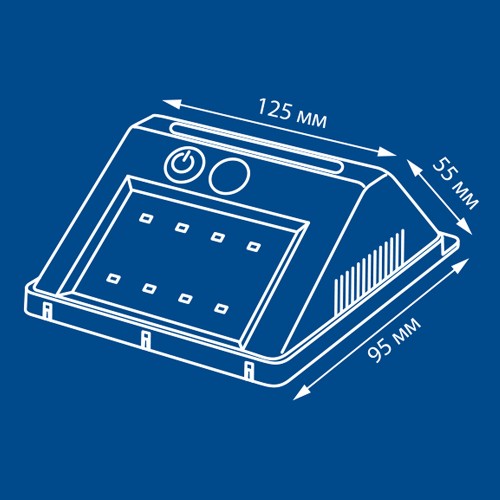 Светильник декоративный садовый на солнечной батарее белый свет, датчик движения, IP65 USL-F-163/PT120 SENSOR Uniel