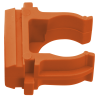 Крепеж-клипса для гофрированной трубы, диаметр 16мм (10шт.) Оранжевая PROxima EKF