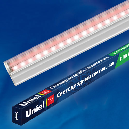 Светильник линейный для растений светодиодный 14Вт, 872мм, IP40, с выключателем, Белый ULI-P17-14W/SPLE IP20 WHITE Uniel