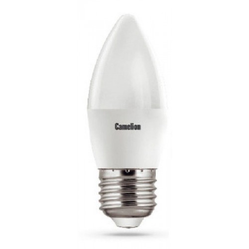 Лампа светодиодная свеча 8Вт, C35, E27, 4500K, 220В Camelion Фото №2