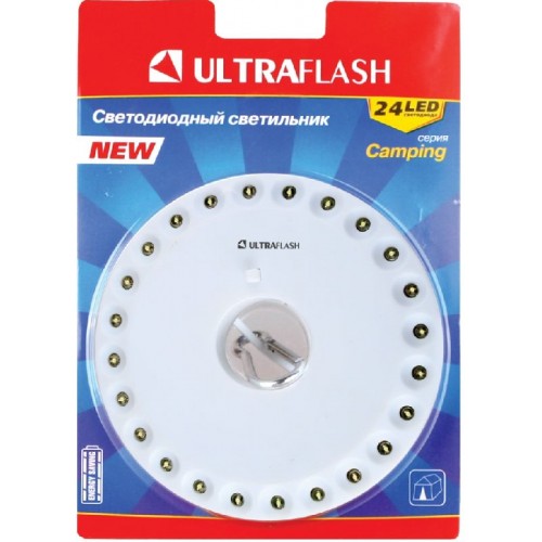 Фонарь светодиодный кемпинговый Белый, 24 LED, 4xR6 LED6254 ULTRAFLASH