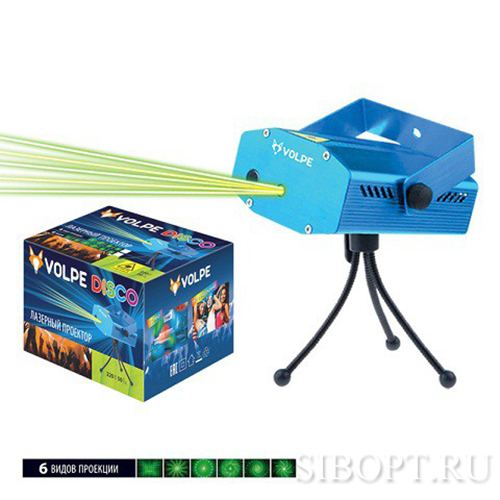Светильник-проектор светодиодный UDL-Q350 6 P/G BLUE DISCO Volpe