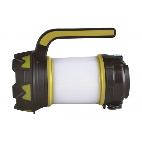 Фонарь светодиодный аккумуляторный многофункциональный Черный+Зеленый, 220В, 5Вт, 4,4Ач, USB2.0, Micro USB, Powerbank, Пластик, коробка LED5124 Camelion