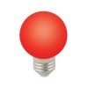 Лампа декоративная светодиодная форма шар 3Вт, G60, E27, Красный, 220В Volpe