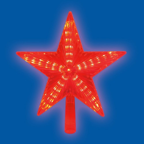 Фигурка светодиодная для елки "Звезда-3" 31 светодиод, 21x21см, Красная, ULD-H2121-031/STA RED STAR-3 Uniel