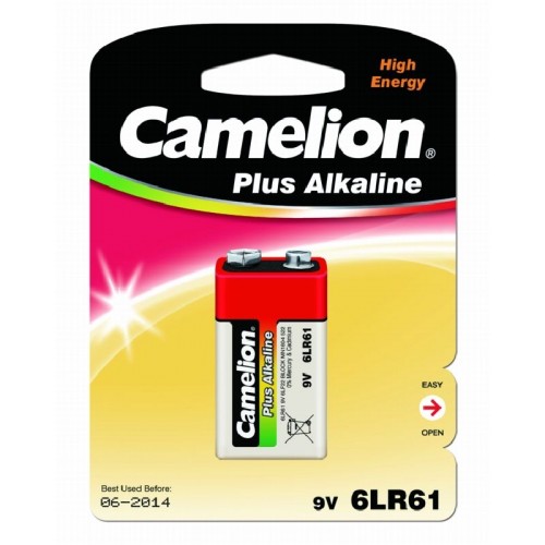 Батарейка щелочная 6LR61 BL-1 Plus Alkaline Camelion Фото №2
