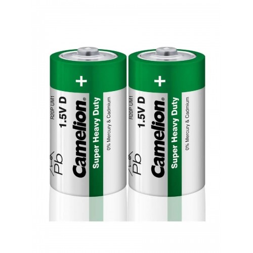 Батарейка солевая R20 BL-2 Camelion