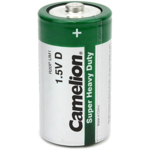 Батарейка солевая R20 BL-2 Camelion