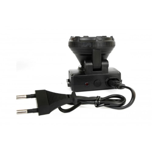 Фонарь светодиодный аккумуляторный налобный Чёрный, 5 LED, 220В, Пластик, коробка LED5365 ULTRAFLASH