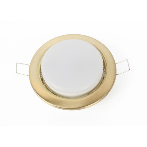 Светильник точечный встраиваемый GX53 GX53 220В Золотой матовый GX-53-05 ULTRAFLASH Фото №5