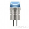 Лампа светодиодная капсульная 0.8Вт, JC, G4, BLUE, 12В Uniel