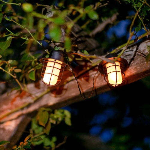 Садовая гирлянда на солнечной батарее "Фонарики". 72 светодиода, Эффект пламени, USL-S-121/PT2500 LANTERNS Uniel