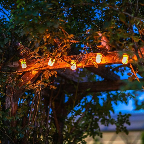 Садовая гирлянда на солнечной батарее "Фонарики". 72 светодиода, Эффект пламени, USL-S-121/PT2500 LANTERNS Uniel