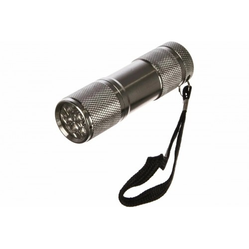 Фонарь светодиодный Металлик, 9 LED, 3xLR03 не в комплекте, Алюминий UF9LED Ultraflash Фото №3