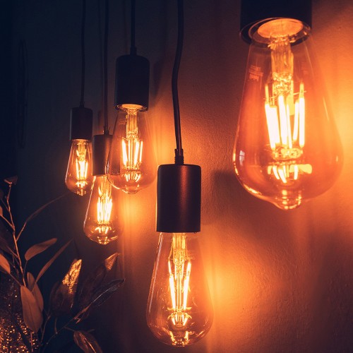 Лампа светодиодная LED-ST64-5W/GOLDEN/E27 GLV22GO Vintage. Форма «конус», золотистая колба. Картон. ТМ Uniel