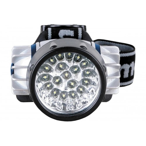 Фонарь светодиодный налобный Металлик, 19LED, 3xR03 в комплекте, 4 режима, Пластик, блистер LED5323-19Mx Camelion