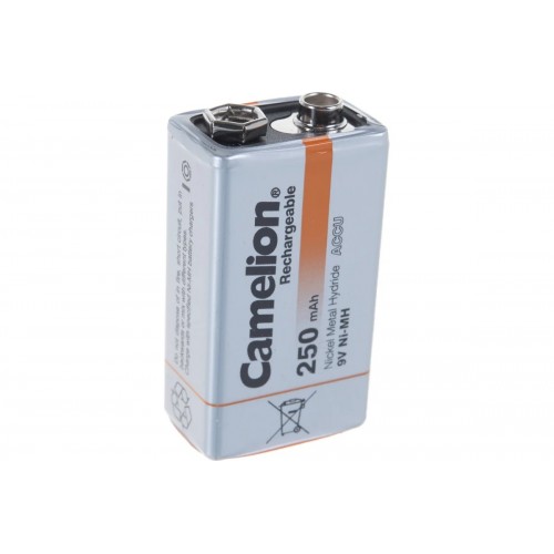 Аккумулятор 6R61 250мАч (Ni-Mh) 9В BL-1 Camelion Фото №2