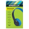 Наушники накладные беспроводные, FM, MP3, микрофон, Синий, ELX-BTHP01-C06 Ergolux