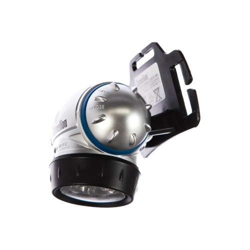 Фонарь светодиодный налобный Металлик, 19LED, 3xR03 в комплекте, 4 режима, Пластик, LED5313-19F4 Camelion