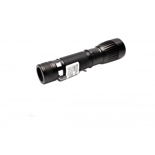 Фонарь светодиодный Чёрный, 1 LED-COB, 4 режима, аккум., фокус луча, USB, Алюминий 5333 UltraFlash