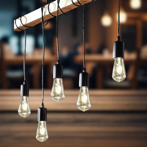 Лампа светодиодная филамент 9Вт, ST64, E27, 3000K, Золотистый, 230В deco gold In Home