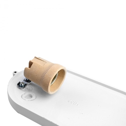 Светильник влагозащищенный 60Вт, 230В, до 130°С, Белый "Решетка" (НБП 04-60-002 УХЛ1) 1401S NEW C01 Camelion