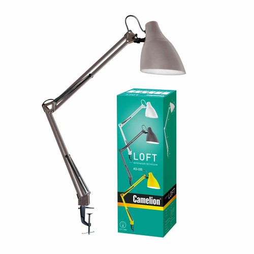 Светильник настольный на струбцине 40Вт, 220В, E27, Тауп KD-335  C26 Camelion