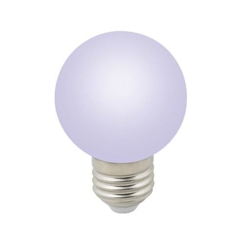 Лампа декоративная светодиодная форма шар 3Вт, G60, E27, RGB, 220В Volpe Фото №2