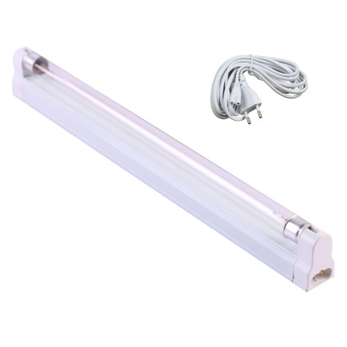 Светильник 15Вт с кварцевой ультрафиолетовой бактерицидной лампой, с сетевым проводом UNIEL Фото №1