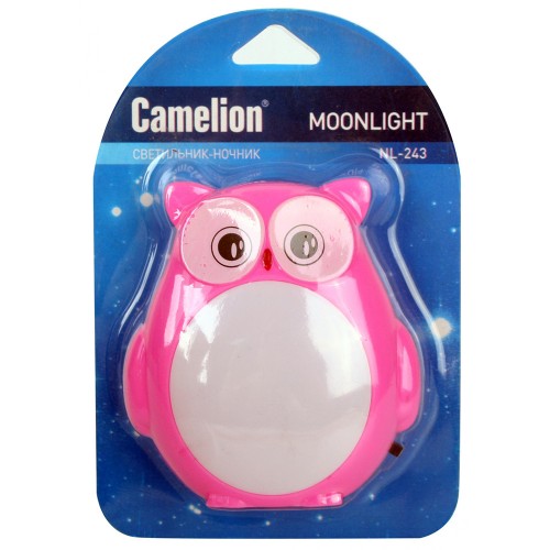 Ночник светодиодный 220В с выключателем "Сова" NL-243 Camelion Фото №6