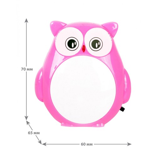 Ночник светодиодный 220В с выключателем "Сова" NL-243 Camelion Фото №7