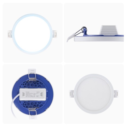 Панель светодиодная встраиваемая круглая 7Вт, 220В, 6500K, 560Лм, диаметр 95x75мм, алюминиевый корпус APEYRON Фото №12