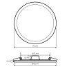 Панель светодиодная встраиваемая круглая 7Вт, 220В, 6500K, 560Лм, диаметр 95x75мм, алюминиевый корпус APEYRON Фото 13