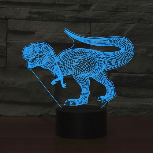 Ночник светодиодный с эффектом объемного изображения "Динозавр" 3Вт, RGB, USB NL-405 Camelion Фото №1