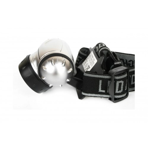 Фонарь светодиодный налобный Металлик, 14 LED, 4 режима, Пластик, коробка LED5352 ULTRAFLASH Фото №3