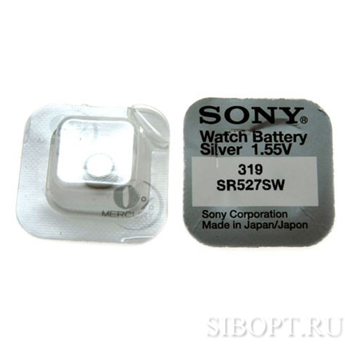 Батарейка часовая 319 (SR527SW) BL-1 SONY