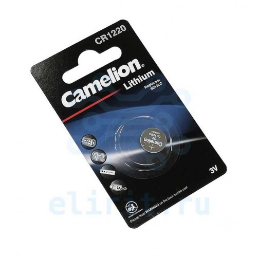 Батарейка литиевая CR1220 BL-1 Camelion