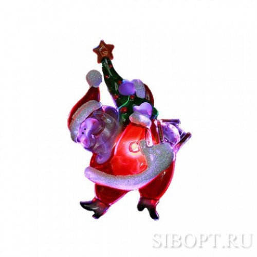Cветильник "Санта-Клаус" на присоске 1 светодиод, RGB SNT-SC-01 JAZZWAY