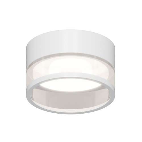Светильник точечный, встраиваемый Sunrise под светодиодную лампу, 230В/50Гц, GX 53, max 15Вт, IP20, Ø85х50 (врезн. отв. 75мм) белый, алюминий + акрил, лампа в комплект не входит Apeyron Фото №1