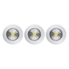 Фонарь-подсветка Пушлайт светодиодный 3Вт COB, 3xAAA, Белый, 3шт. Rev Ritter