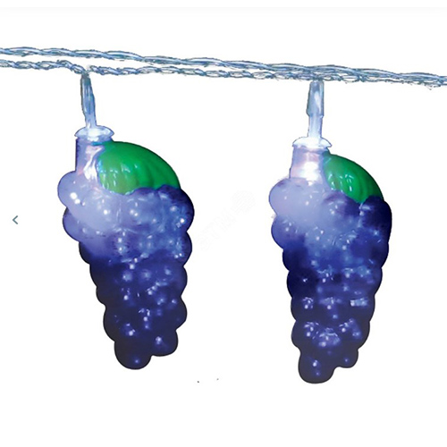 Гирлянда светодиодная на батарейках "Виноград", 10 светодиодов, 4 метра, Белый цвет, IP20 ULD-S0400-010/STB/2AA White Grapes Uniel Фото №3