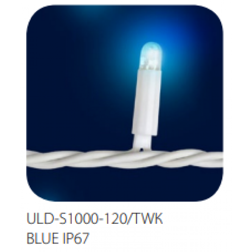 Гирлянда светодиодная с эффектом мерцания, 120 светодиодов, 10 метров, Белый цвет IP67 соединяемая ULD-S1000-120/TWK White Uniel