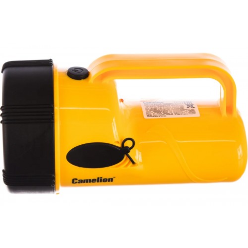 Фонарь светодиодный аккумуляторный Жёлтый, 19 LED, 220В, 4В 2.3Ач, Пластик, коробка LED29314 Camelion